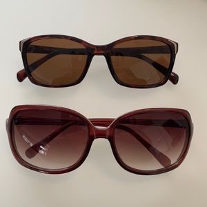 Tortoise shell sunglasses (2 pair)